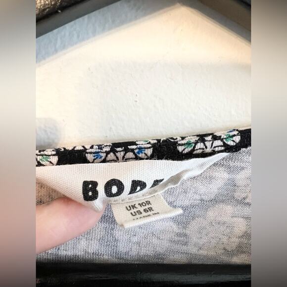 Boden Penelope jersey dress long sleeve carnation stamp 100% cotton knit spring - Picture 7 of 12